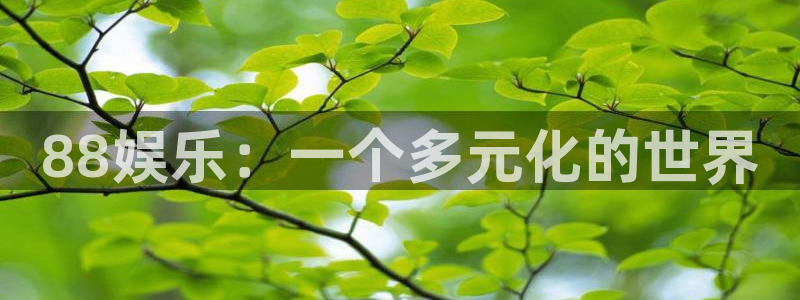 天辰娱乐体育app下载：88娱乐：一个多元化的世界